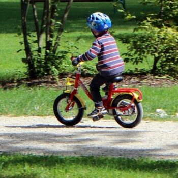 learning to ride a bike