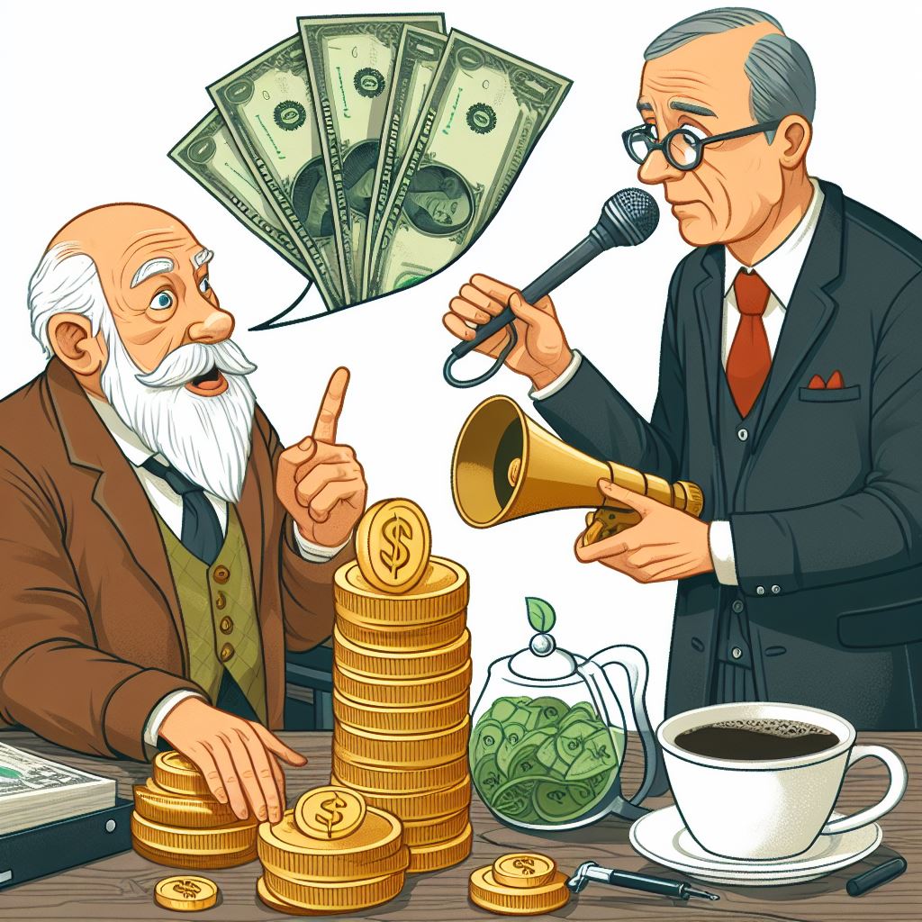 Senior citizens talking money