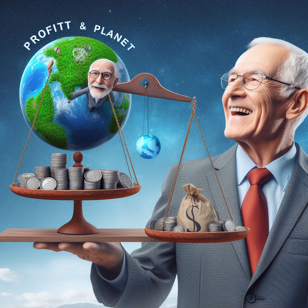 Senior balancing profit and planet