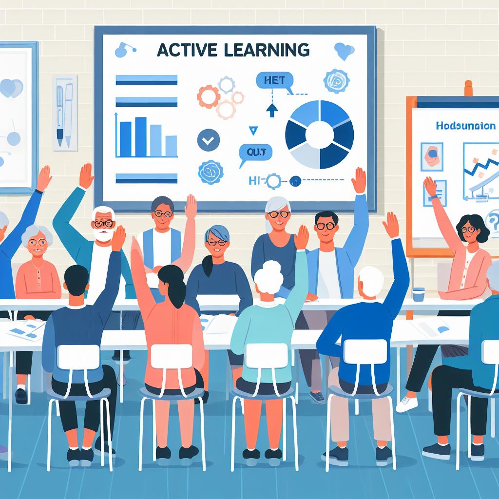 Senior citizens asking questions