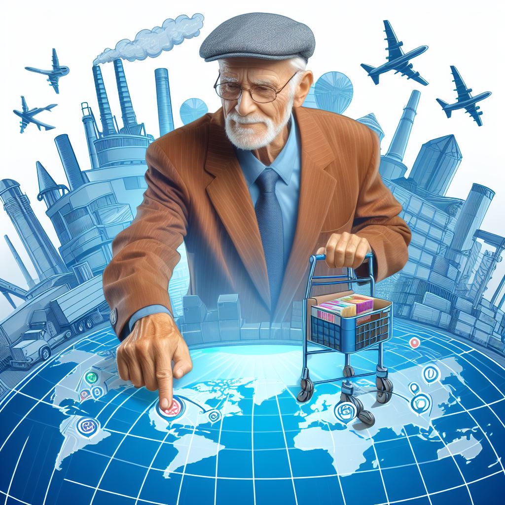 Senior navigating the world of manufacturers and suppliers