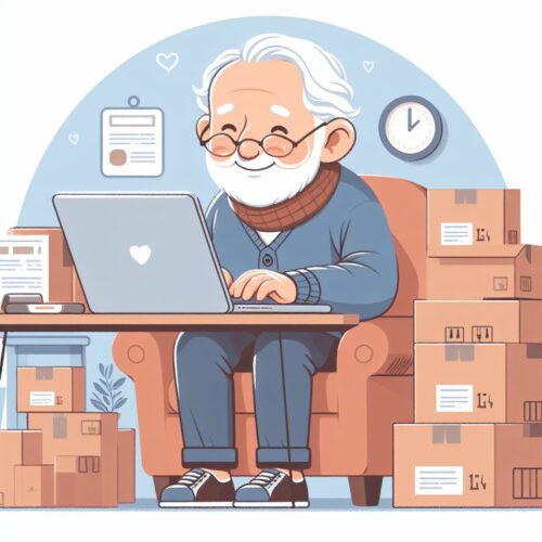 Featured image for "https://helpfulseniorcitizen.com/product-sourcing-for-e-commerce/" depicting a Senior shopping for sources