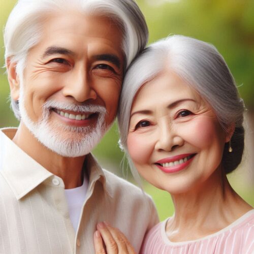 Senior Couple feeling fulfilled