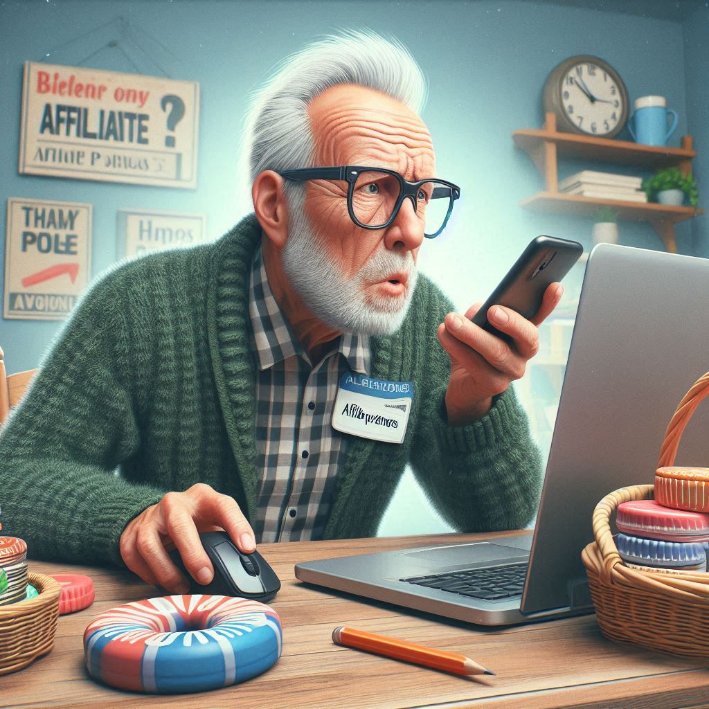 Senior choosing affiliate programs that are a good fit